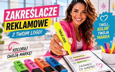 Zakreślacze z logo, które nie tylko podkreślają tekst – ale też Twoją markę