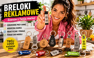 Brelok z Twoim logo – gadżet, który nosimy przy sobie codziennie i nigdy nie wyrzucamy