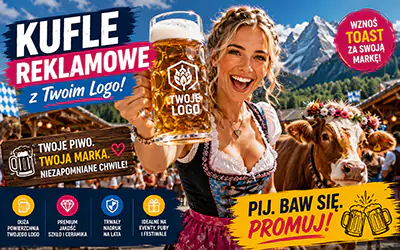 Kufle reklamowe z Twoim logo – gadżet w którym piwo smakuje lepiej