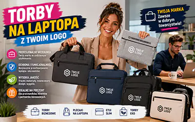 Torba na laptopa z Twoim logo – codzienny towarzysz, który chroni sprzęt i promuje markę