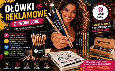 Ołówki z Twoim logo – gadżet, przy którym dzieci i dorośli rysują codziennie