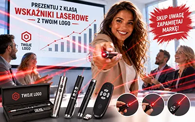 Wskaźnik laserowy z Twoim logo – eleganckie narzędzie, które wyróżnia Twoje prezentacje