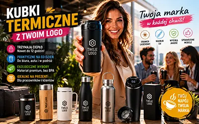 Kubek termiczny z Twoim logo – gadżet, który trzyma ciepło kawy i Twojej marki