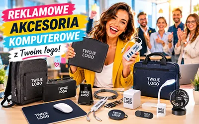 Akcesoria komputerowe z Twoim logo – gadżety, które pracują na biurku codziennie