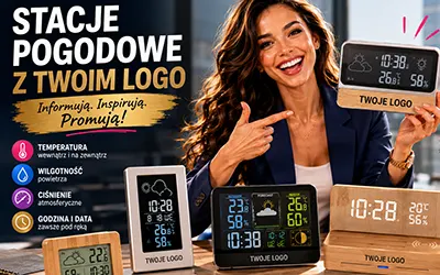 Stacja pogodowa z Twoim logo – nowoczesny gadżet, który codziennie informuje i promuje
