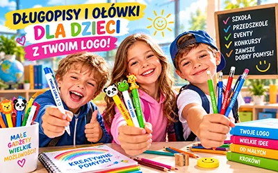 Długopis i ołówek z Twoim logo – gadżety, które pracują w szkole i w domu