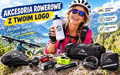 Reklamowe akcesoria rowerowe z Twoim logo – gadżety, które pracują w ruchu