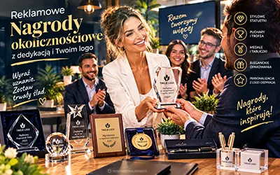 Nagroda z Twoim logo – wyróżnienie, które zostaje na biurku na lata