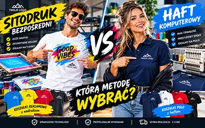 Nadruk czy haft na koszulkach reklamowych? Co naprawdę jest trwalsze
