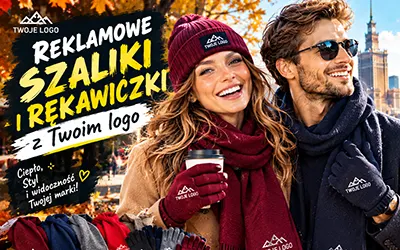 Szalik i rękawiczki z Twoim logo – ciepło, które pracuje cały sezon jesień-zima.