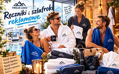 Ręczniki i szlafroki reklamowe z Twoim logo – gadżety, które codziennie wracają do użycia