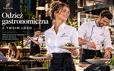 Odzież gastronomiczna z logo – uniform, który sprzedaje zanim padnie zamówienie