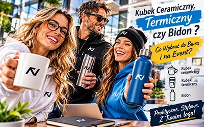 Kubek ceramiczny, termiczny czy bidon – co naprawdę wybrać do biura i na event?