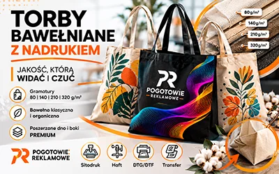 reklamowe torby bawełniane z nadrukiem