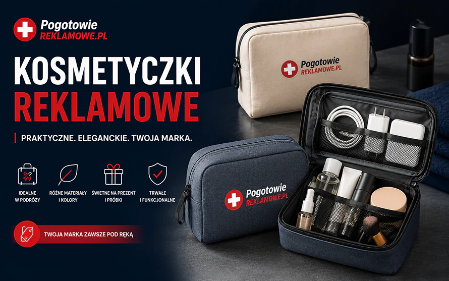 kosmetyczki reklamowe z nadrukiem logo