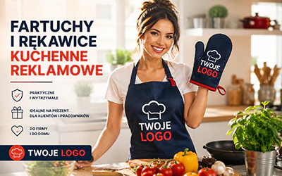 Fartuchy i rękawice kuchenne reklamowe z nadrukiem – Praktyczny gadżet do firmy i do domu