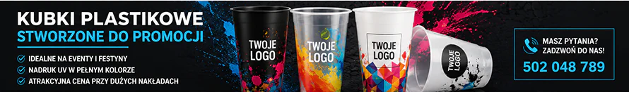 reklamowe kubki plastikowe z nadrukiem