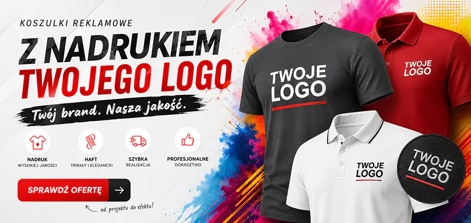 koszulki reklamowe z nadrukiem logo