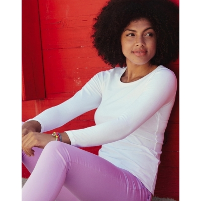 Podkoszulek z długimi rękawami Lady-Fit Crew Neck