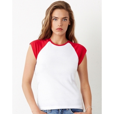 Podkoszulek bez rękawów Cap Sleeve Contrast