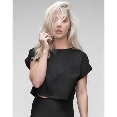 Damski krótki podkoszulek organiczny