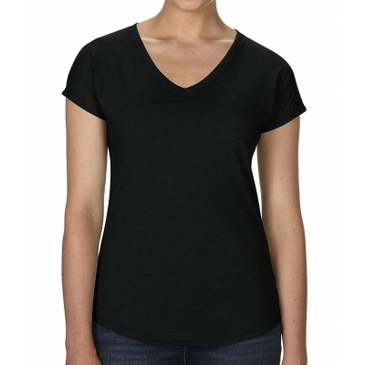 Damska koszulka Tri-Blend V-Neck Tee