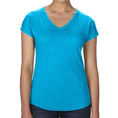 Damska koszulka Tri-Blend V-Neck Tee