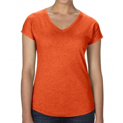 Damska koszulka Tri-Blend V-Neck Tee