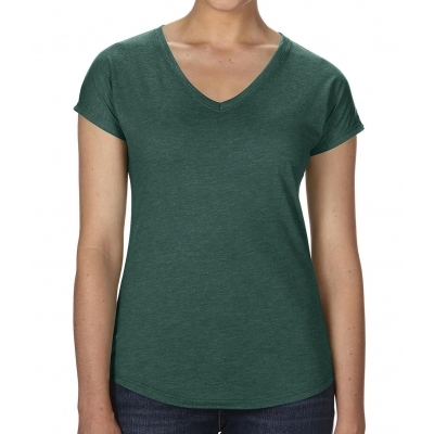 Damska koszulka Tri-Blend V-Neck Tee