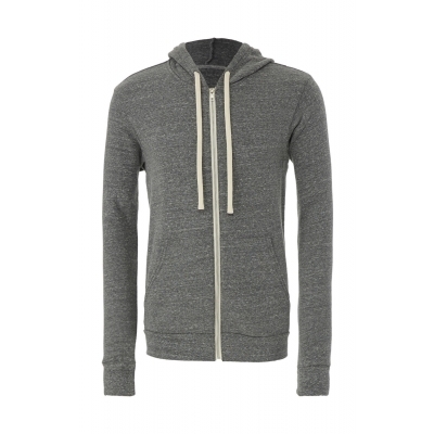 Bluza na zamek z kapturem Triblend Unisex