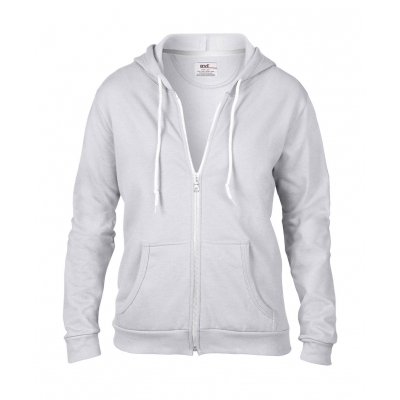 Damska bluza z kapturem na zamek Fashion