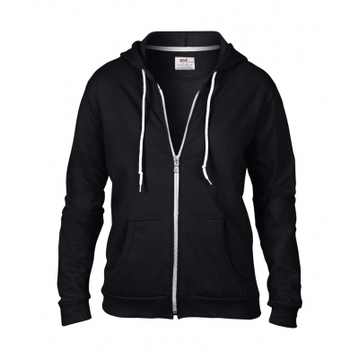 Damska bluza z kapturem na zamek Fashion