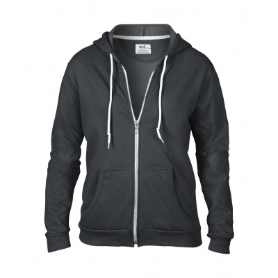 Damska bluza z kapturem na zamek Fashion