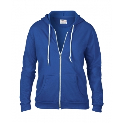 Damska bluza z kapturem na zamek Fashion