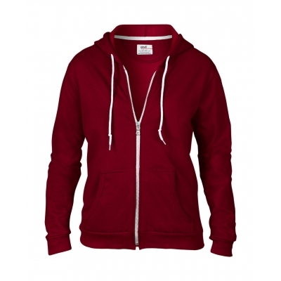 Damska bluza z kapturem na zamek Fashion