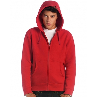 Męska bluza z kapturem na zamek