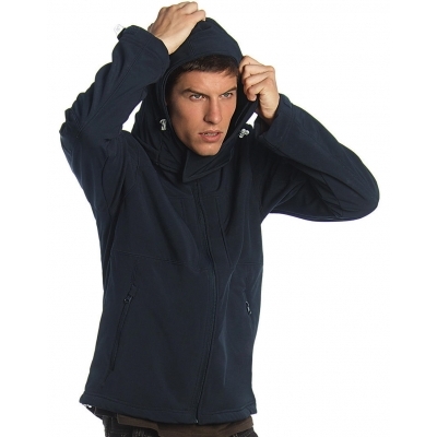 Męski Softshell z kapturem