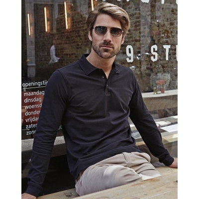 Polo z długim rękawem Luxury Stretch