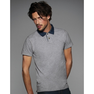 Polo Piqué Denim