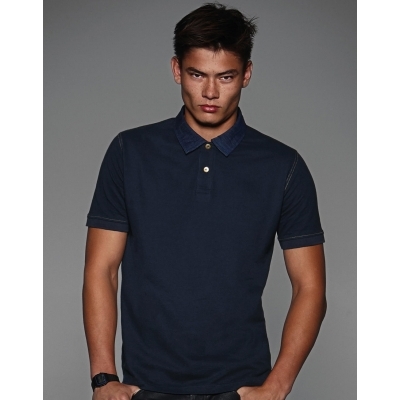 Polo Piqué Denim