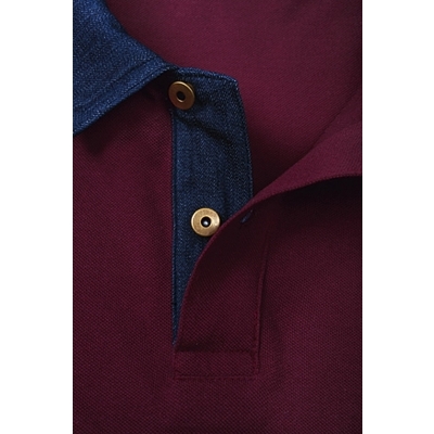 Polo Piqué Denim
