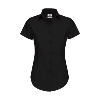 Bluzka Black Tie Elastane z krótkimi rękawami