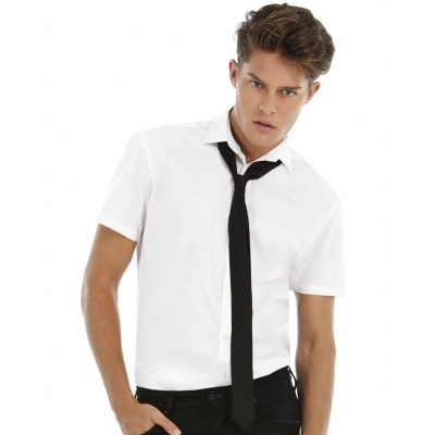 Koszula Black Tie Elastane z krótkimi rękawami