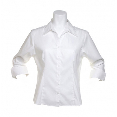 Bluzka Oxford z rękawami 3/4