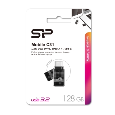 Pendrive Mobile C31, 128GB 3.0 Silicon Power