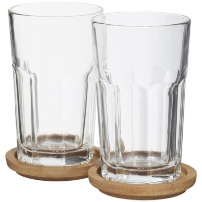 2-elementowy zestaw szklanki plus podstawka