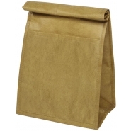 Brązowa torba termoizolacyjna z fakturą torby papierowej