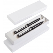 Zestaw piśmienny metalowy długopis i pióro kulkowe