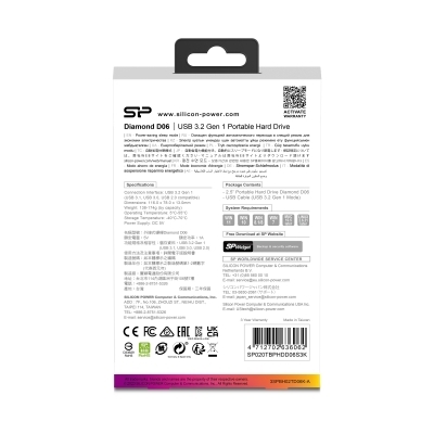 Przenośny dysk USB 3.0 Diamond D06 1TB Silicon Power