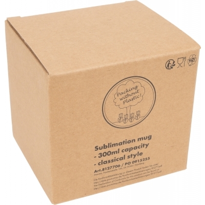 Kubek ceramiczny do sublimacji VIESTE 300 ml